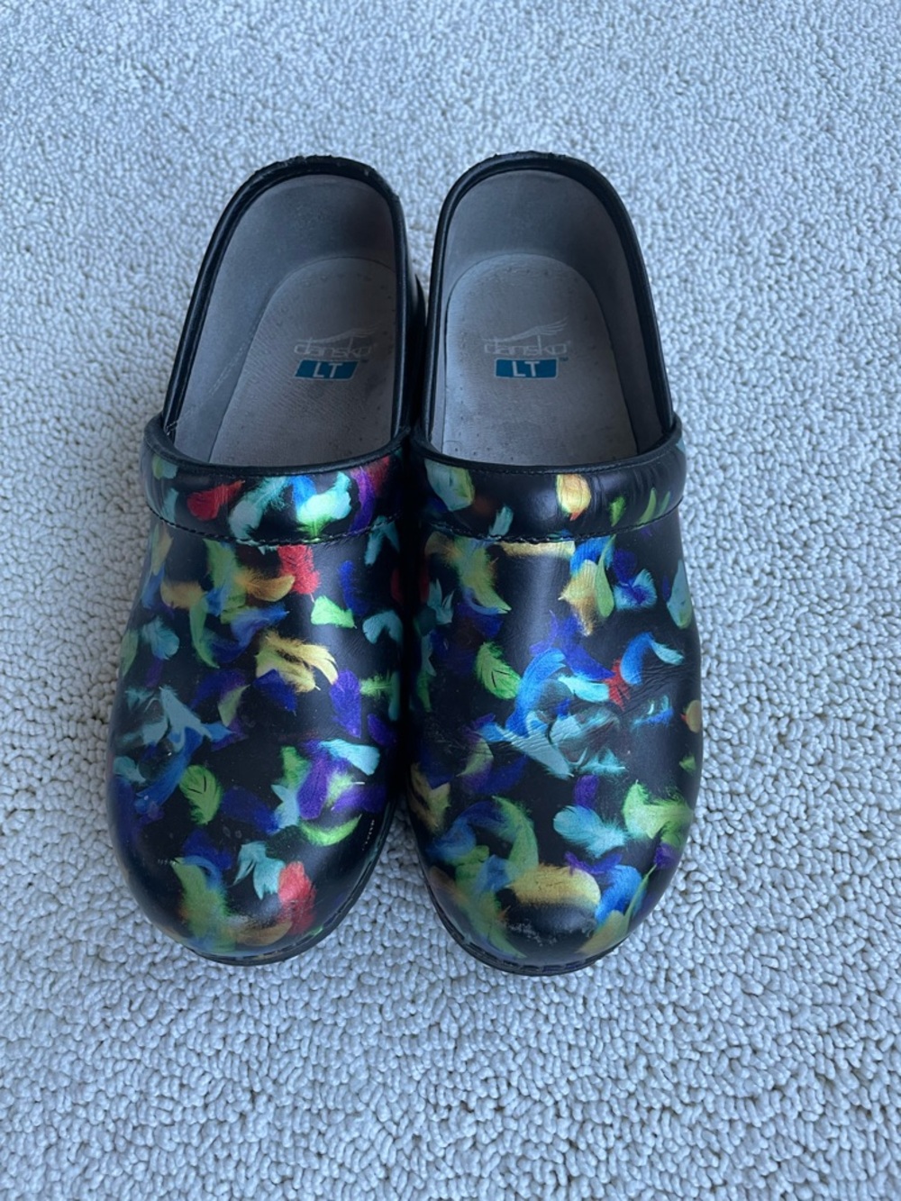 Dansko Multicolor Leather Clogs, Size 39 (8 1/2) - Picture 7 of 7